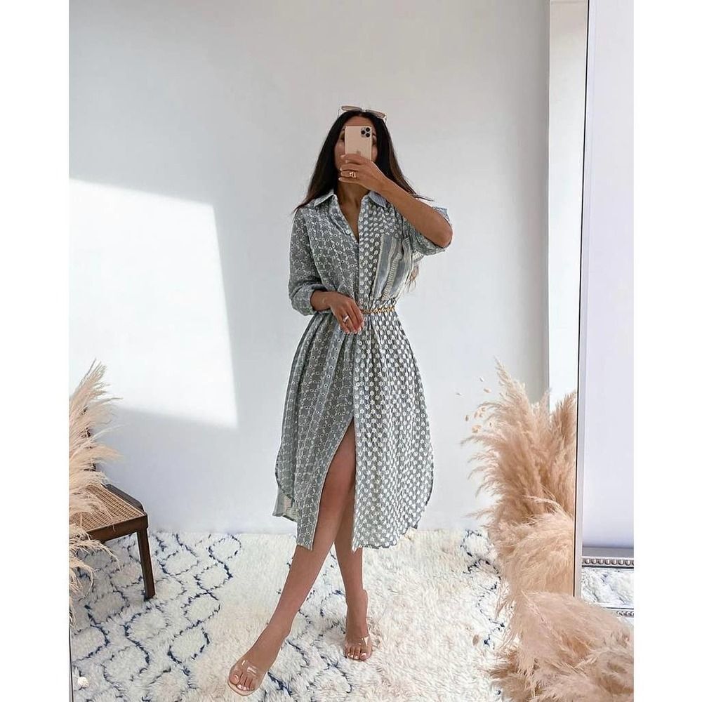 ZARA
Embroidered shirt dress New - Picture 7 of 11